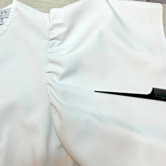 HAYDEN Blouse Womens M Ivory White Butterfly Sleeve Princess Seam Formal - Picture 10 of 16